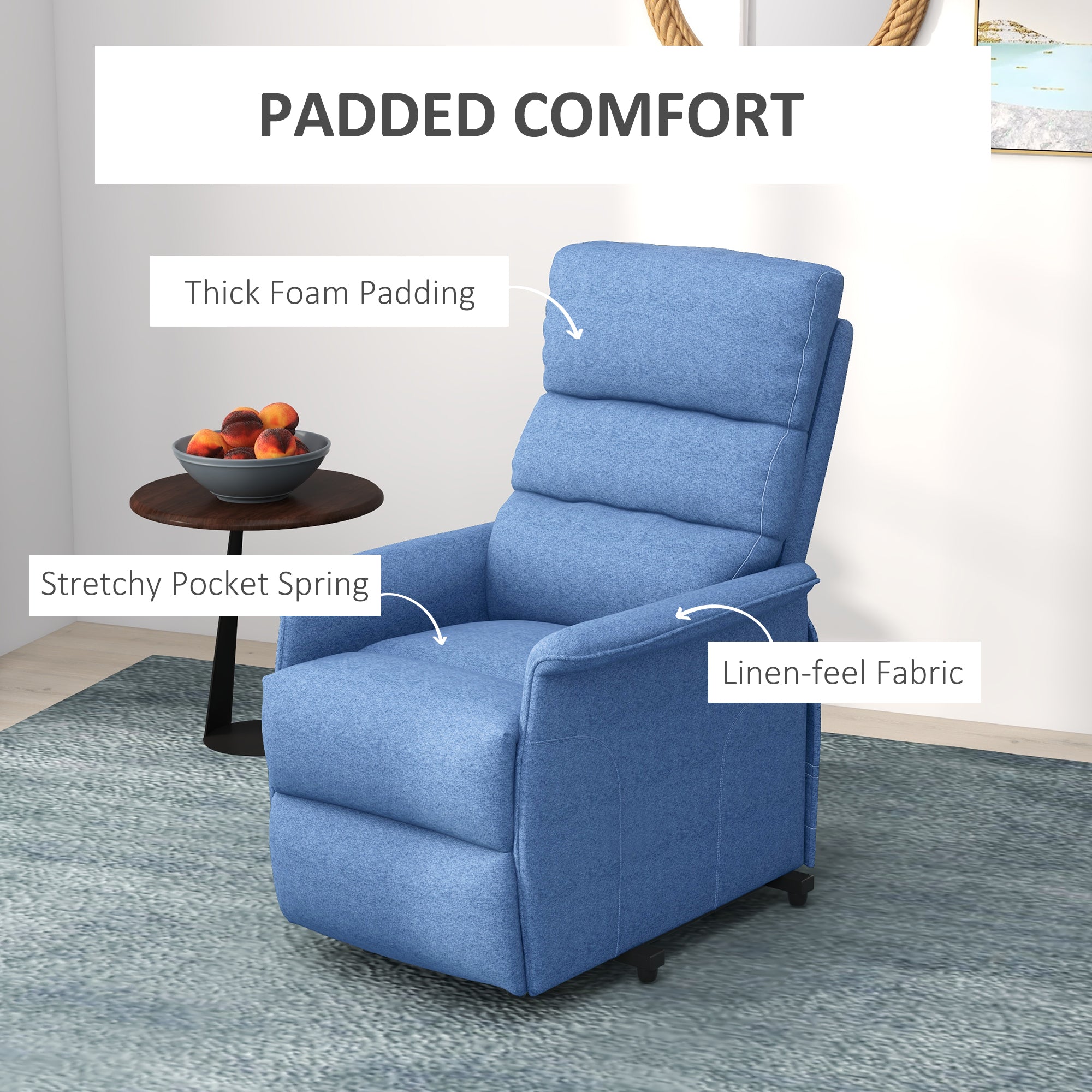 Electric Lift Recliner Chair with Remote Control