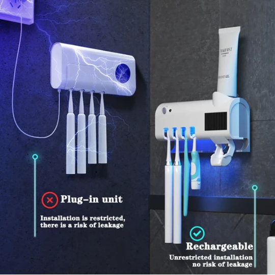 UV Light Sterilizer Toothbrush Holder