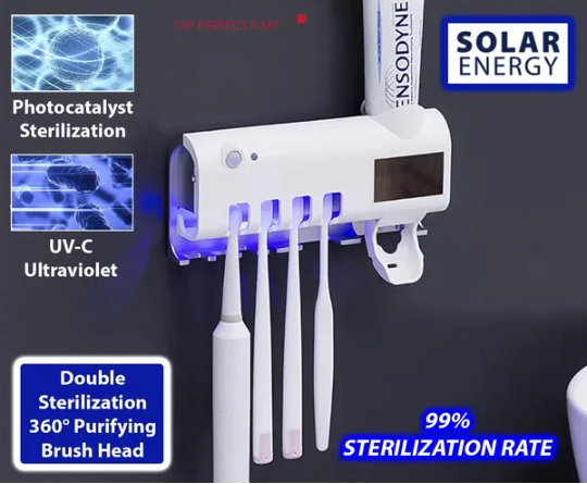 UV Light Sterilizer Toothbrush Holder