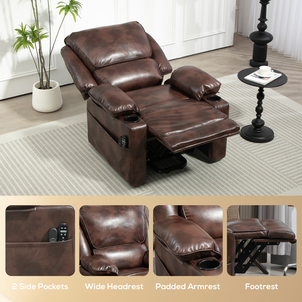 Power Lift Recliner Chair with Massage, Heat & USB Charging