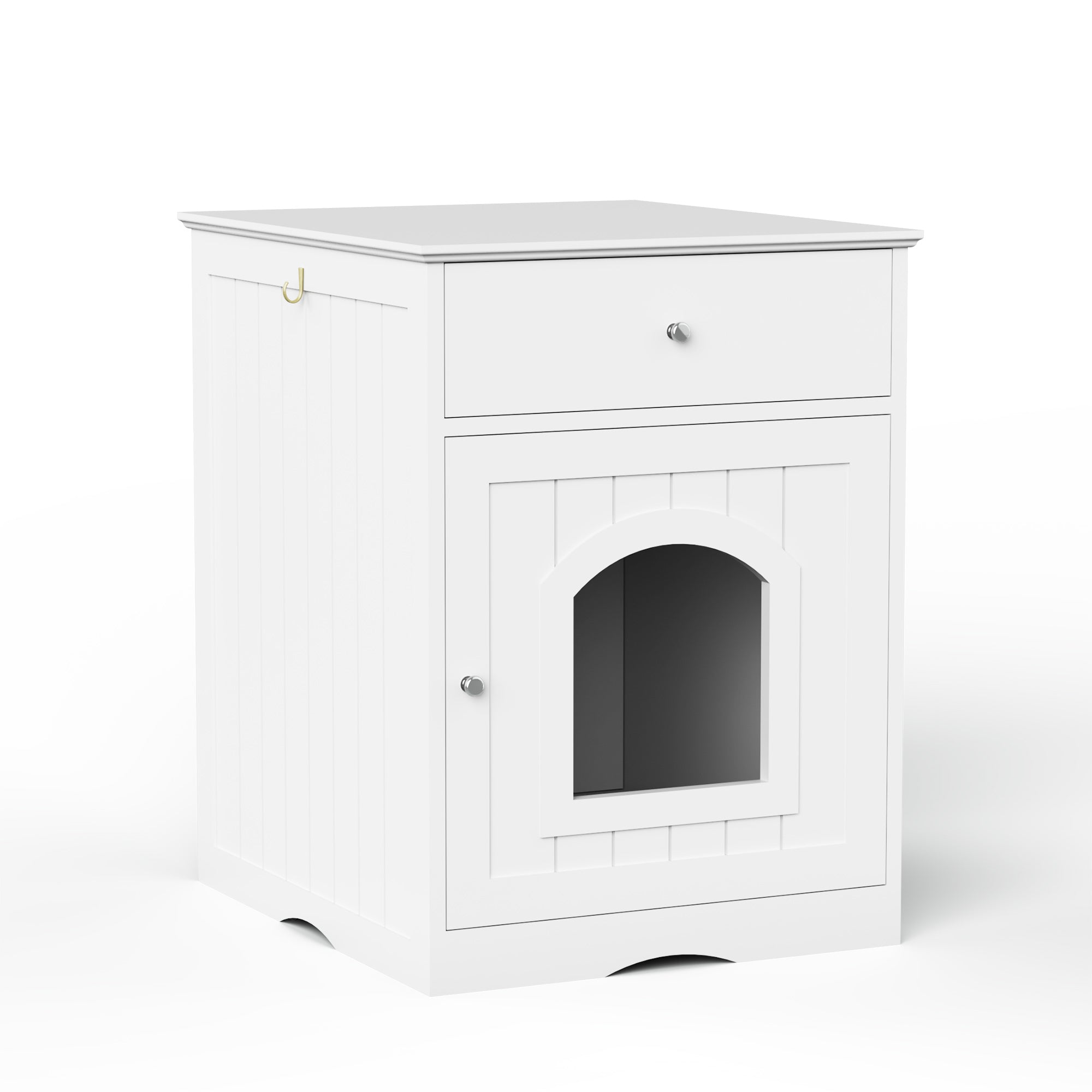 Wooden Pet House Litter Box Enclosure