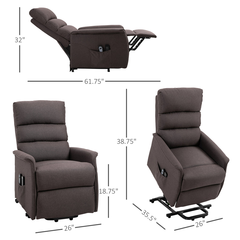 Power Lift Assist Recliner Chair with Remote Control