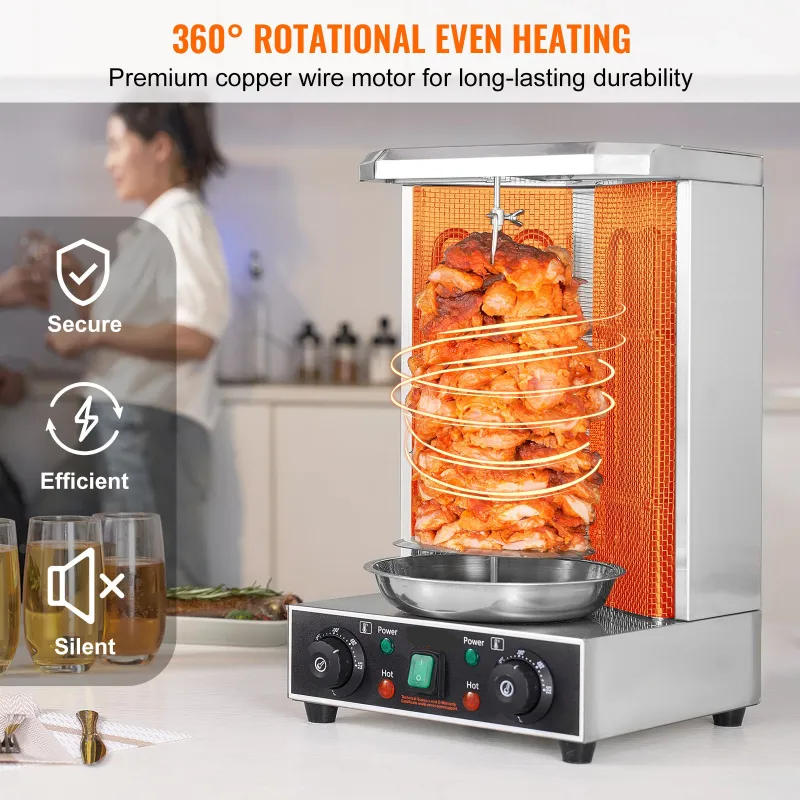 Shawarma Grill Machine, 13 Lbs Capacity
