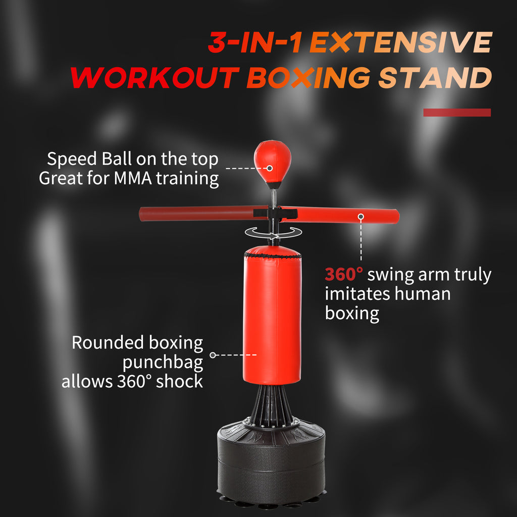 Freestanding Punching Bag with Speed Ball