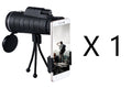 40x60 Monocular Telescope with Compass, Phone Clip & Tripod