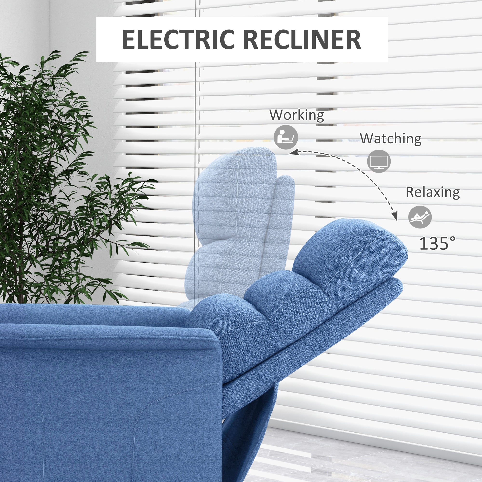 Electric Lift Recliner Chair with Remote Control
