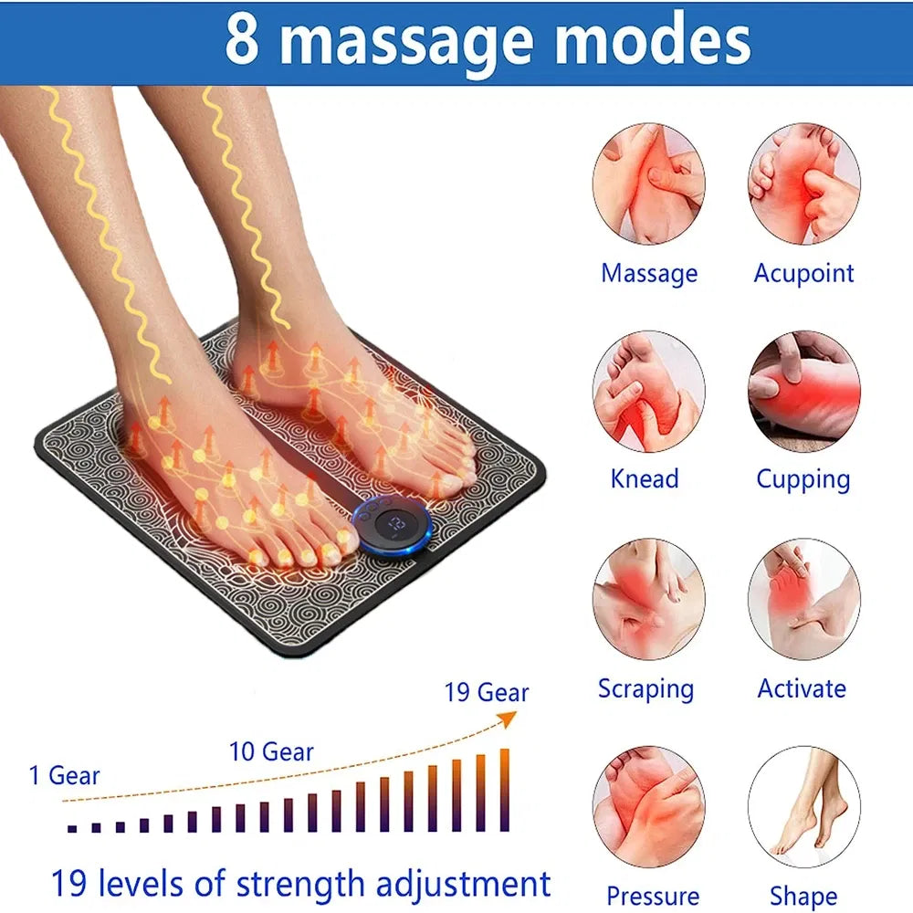 EMS Electric Foot & Leg Massager – Kneading Muscle Pain Relief