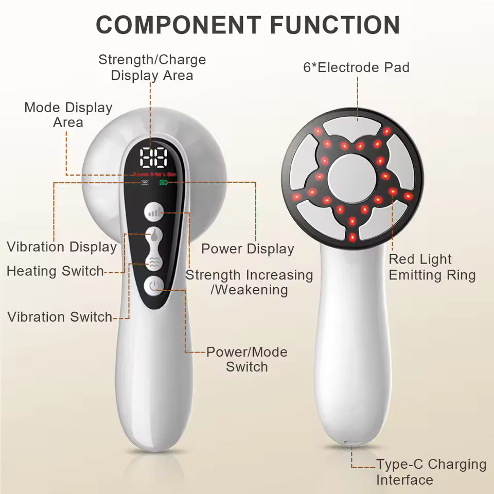 5-in-1 Body Sculpting Massager – RF Bio-Wave Slimming Device