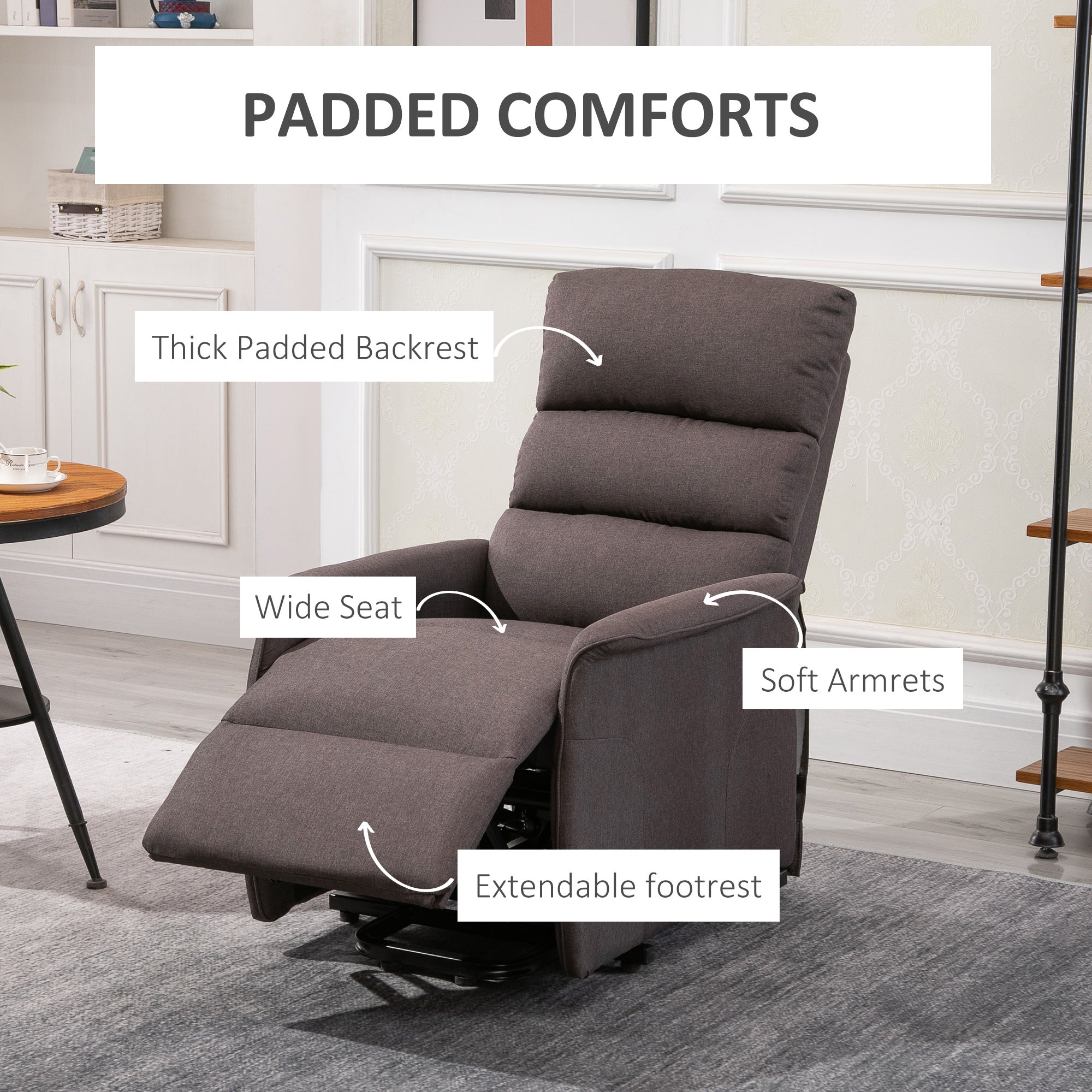 Power Lift Assist Recliner Chair with Remote Control