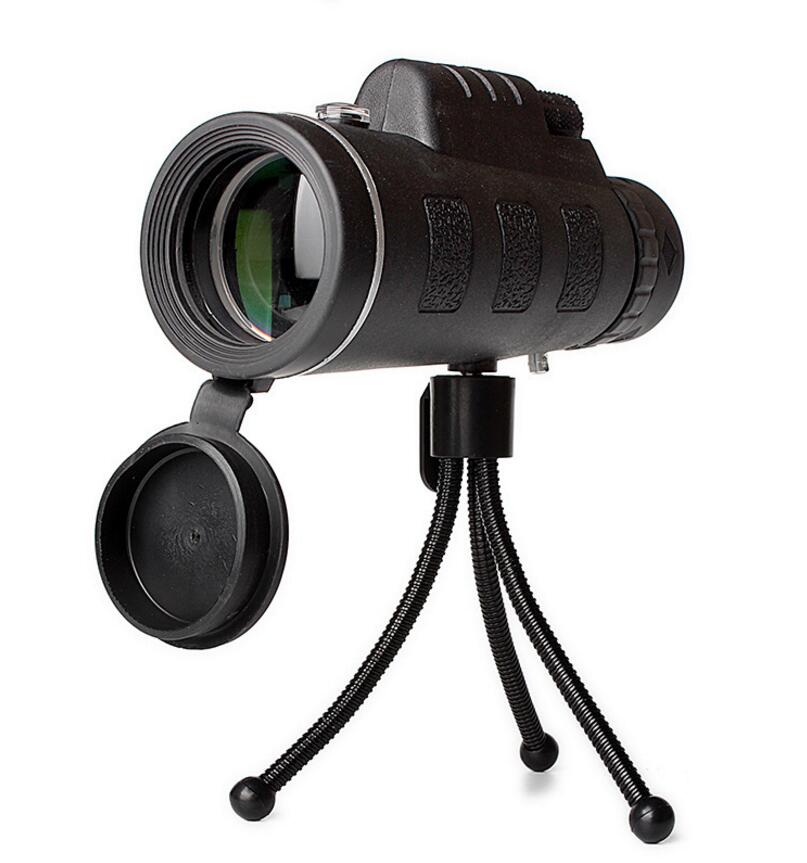 40x60 Monocular Telescope with Compass, Phone Clip & Tripod