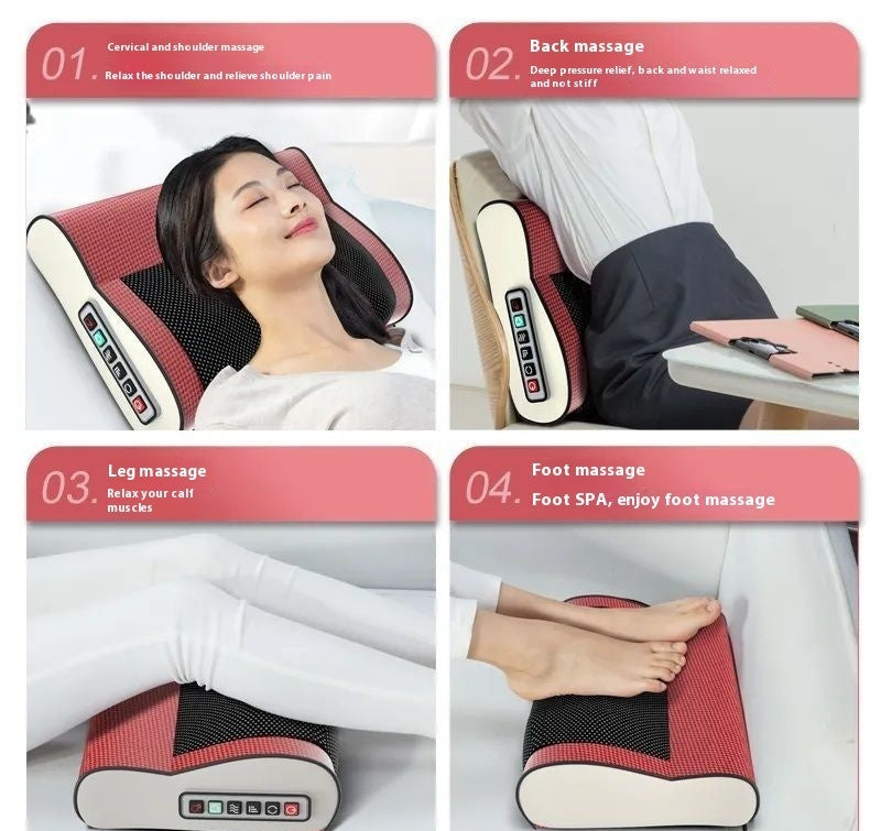 Smart Heating Waist Massager Belt – 3 Gears PU Leather