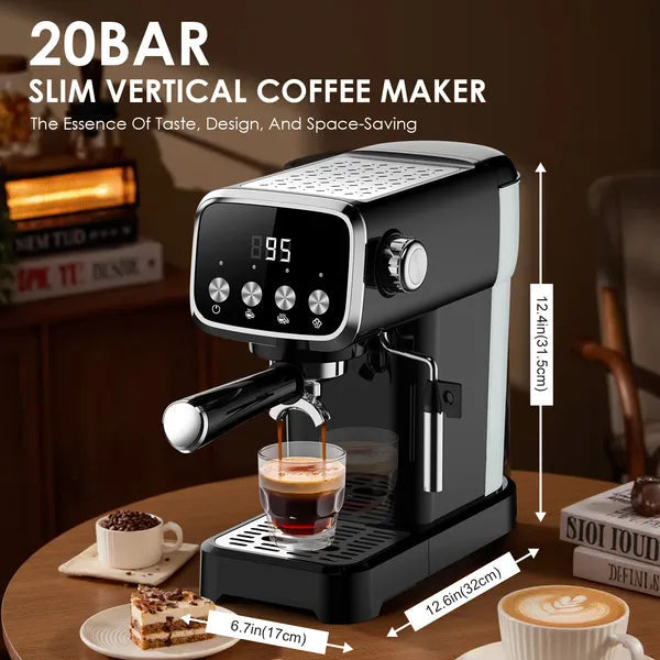 20 BAR Slim Vertical Espresso Machine