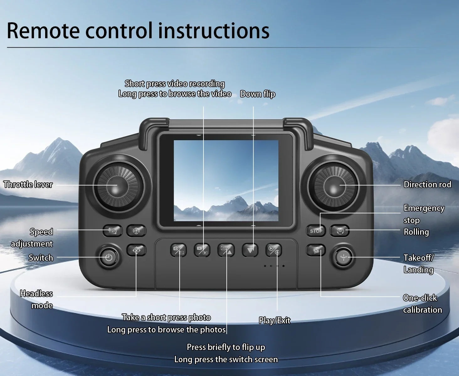 E88 Pro Mini Drone With Screen