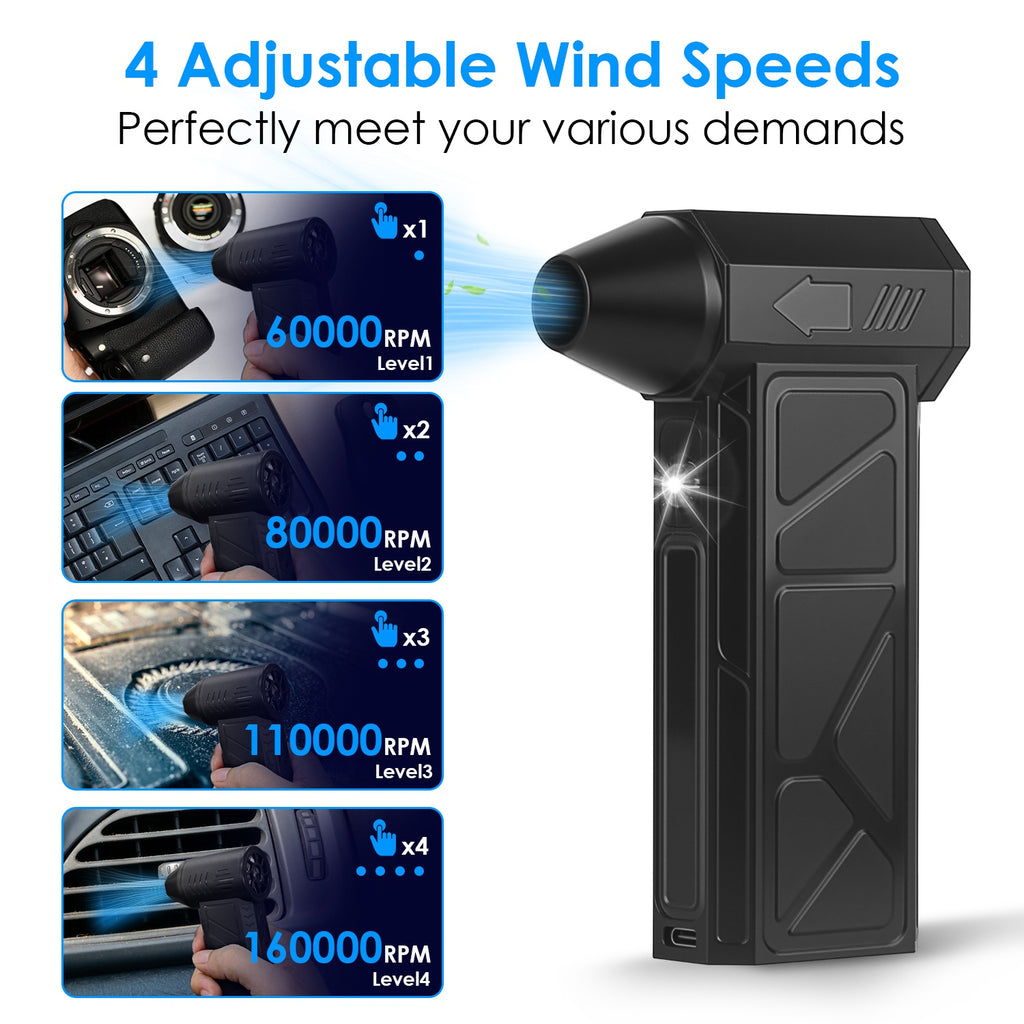 Compressed Air Duster With LED Light