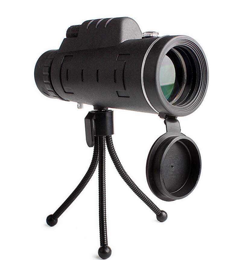 40x60 Monocular Telescope with Compass, Phone Clip & Tripod