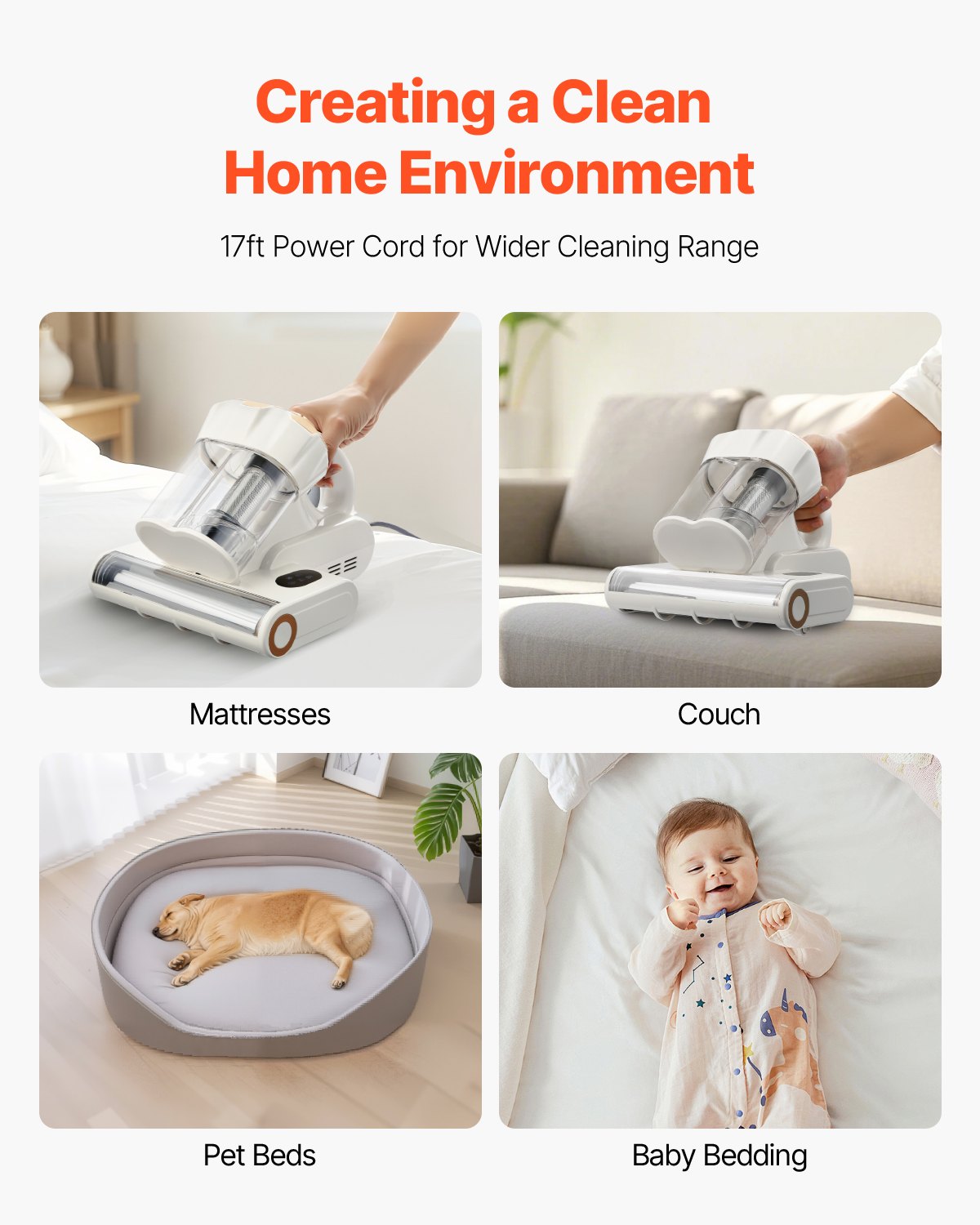 Vacuum Cleaner, 550W, HEPA Filter & Heating