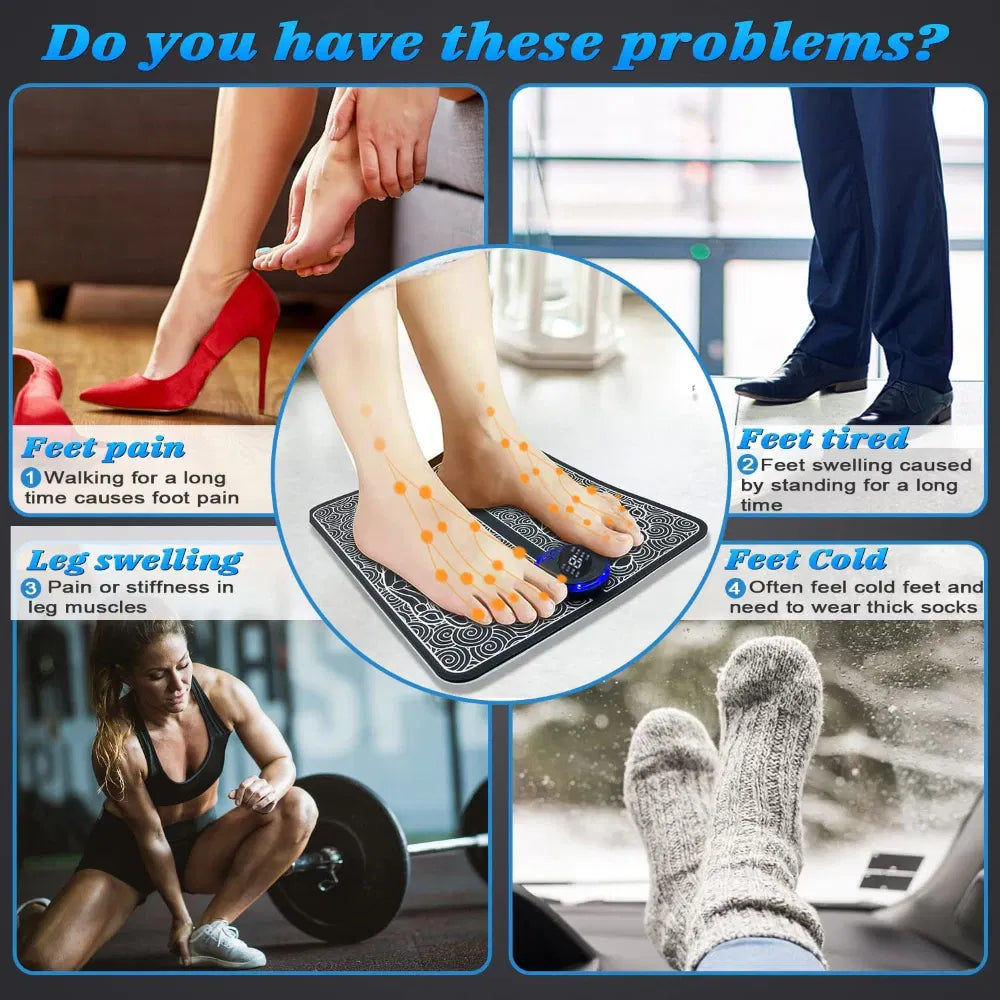EMS Electric Foot & Leg Massager – Kneading Muscle Pain Relief