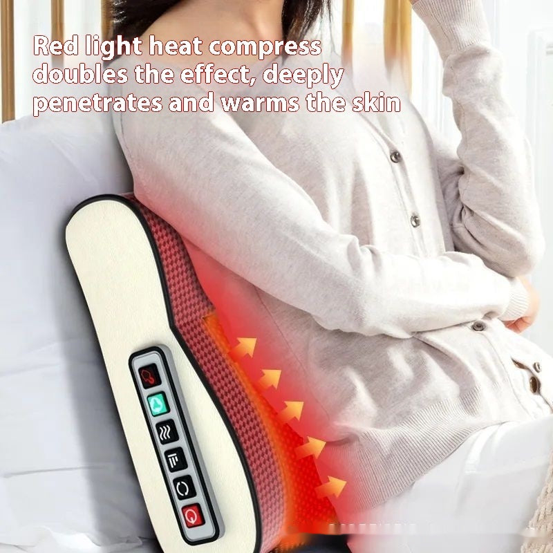Smart Heating Waist Massager Belt – 3 Gears PU Leather