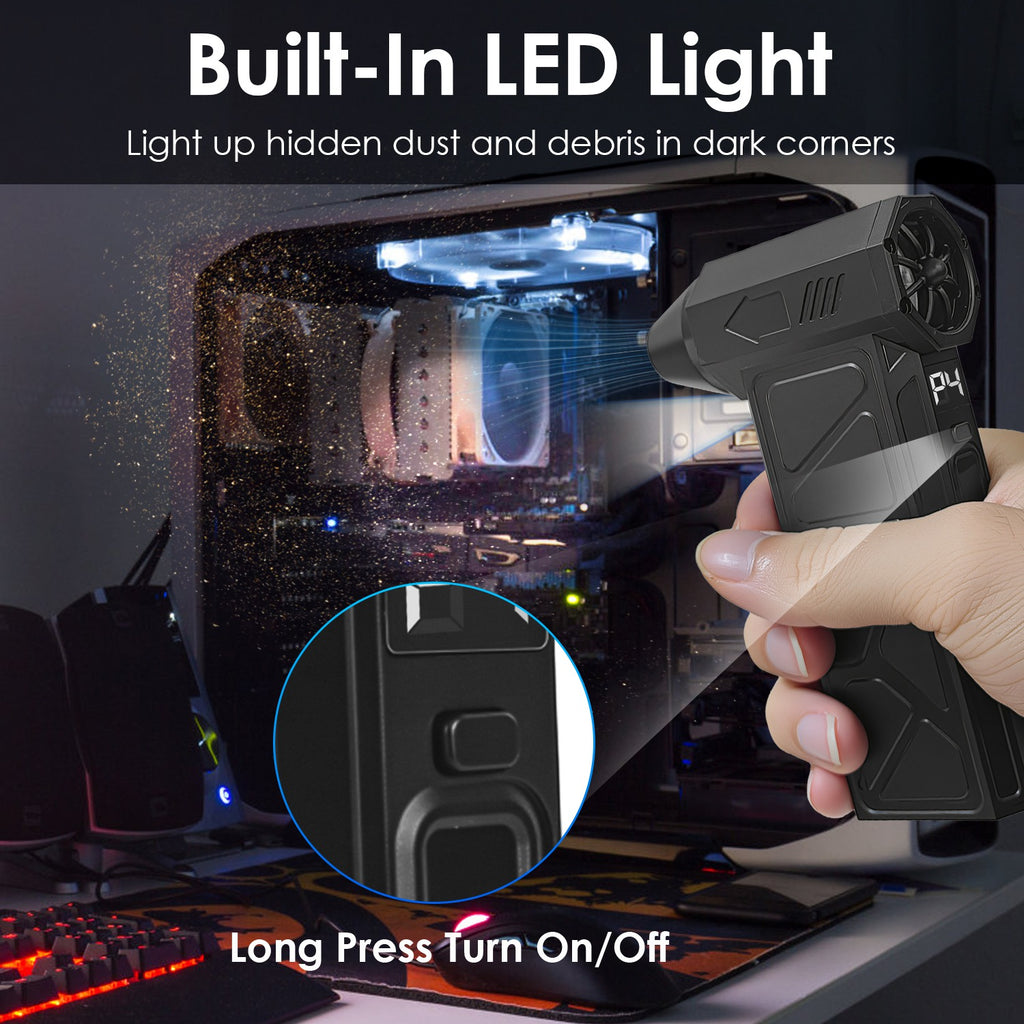 Compressed Air Duster With LED Light