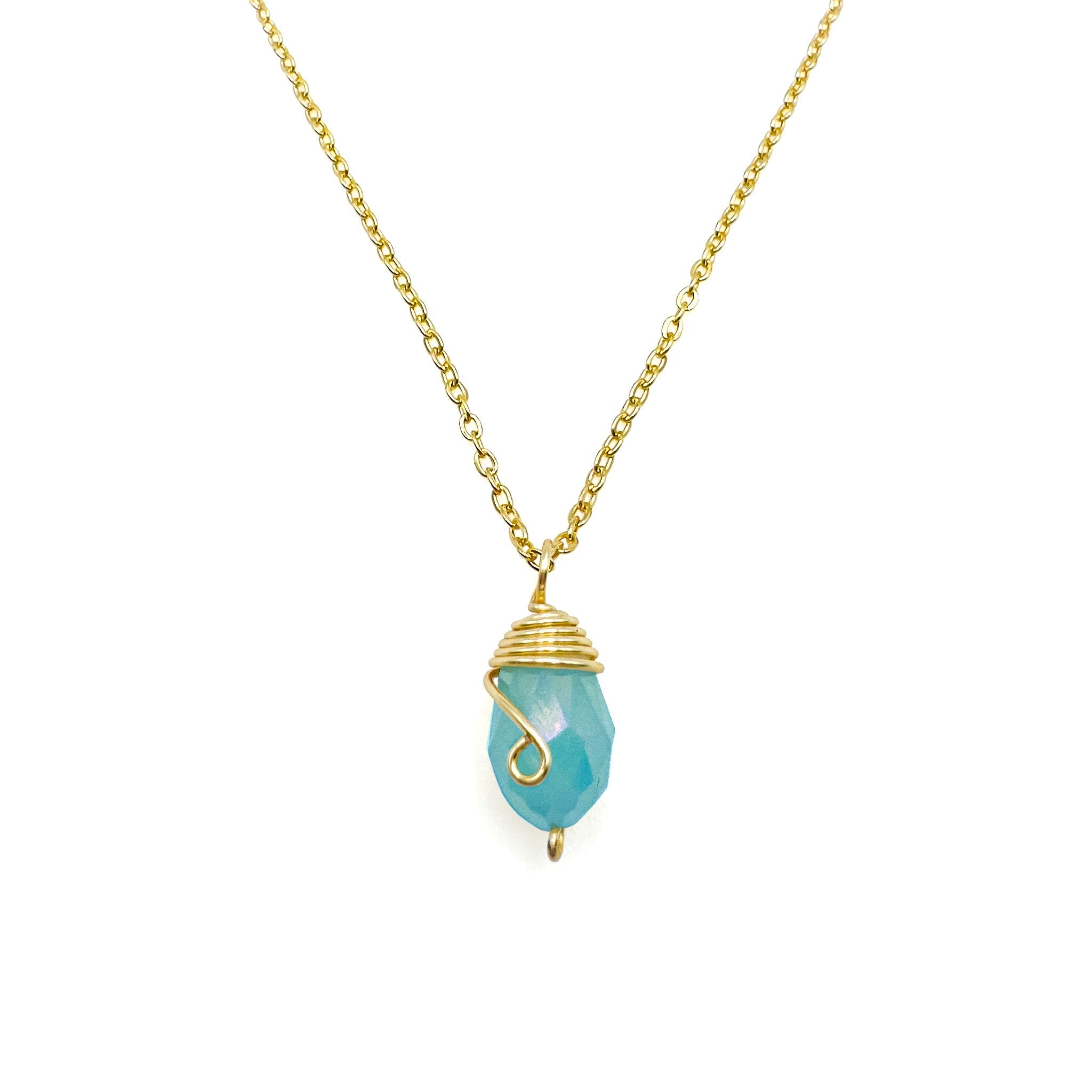 Gold Birthstone necklace