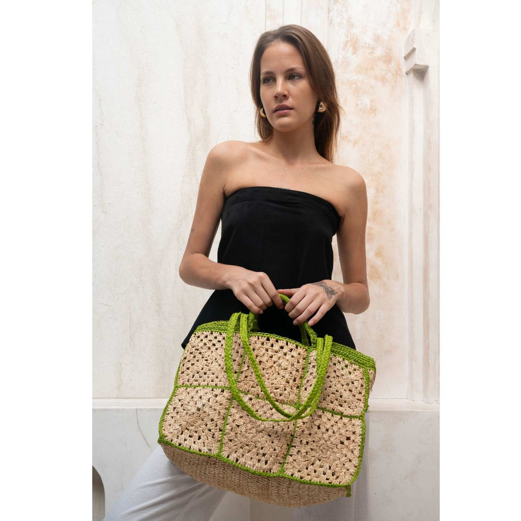 Carrey Raffia Tote bag