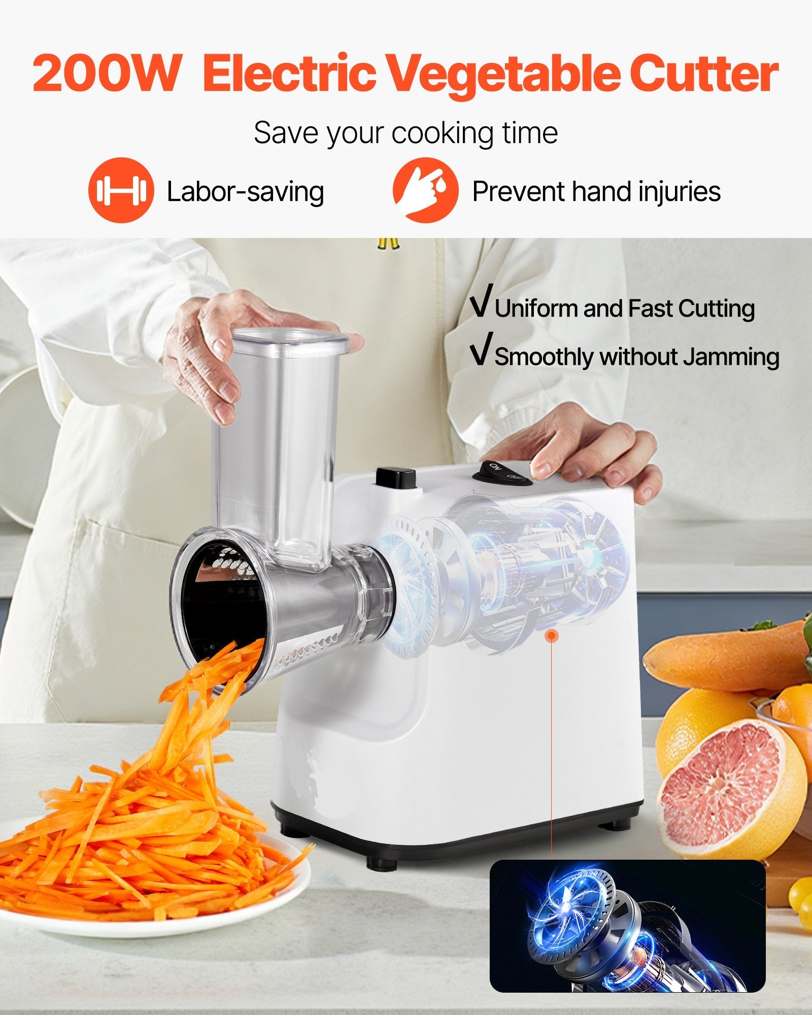 Electric Cheese Grater Salad Maker