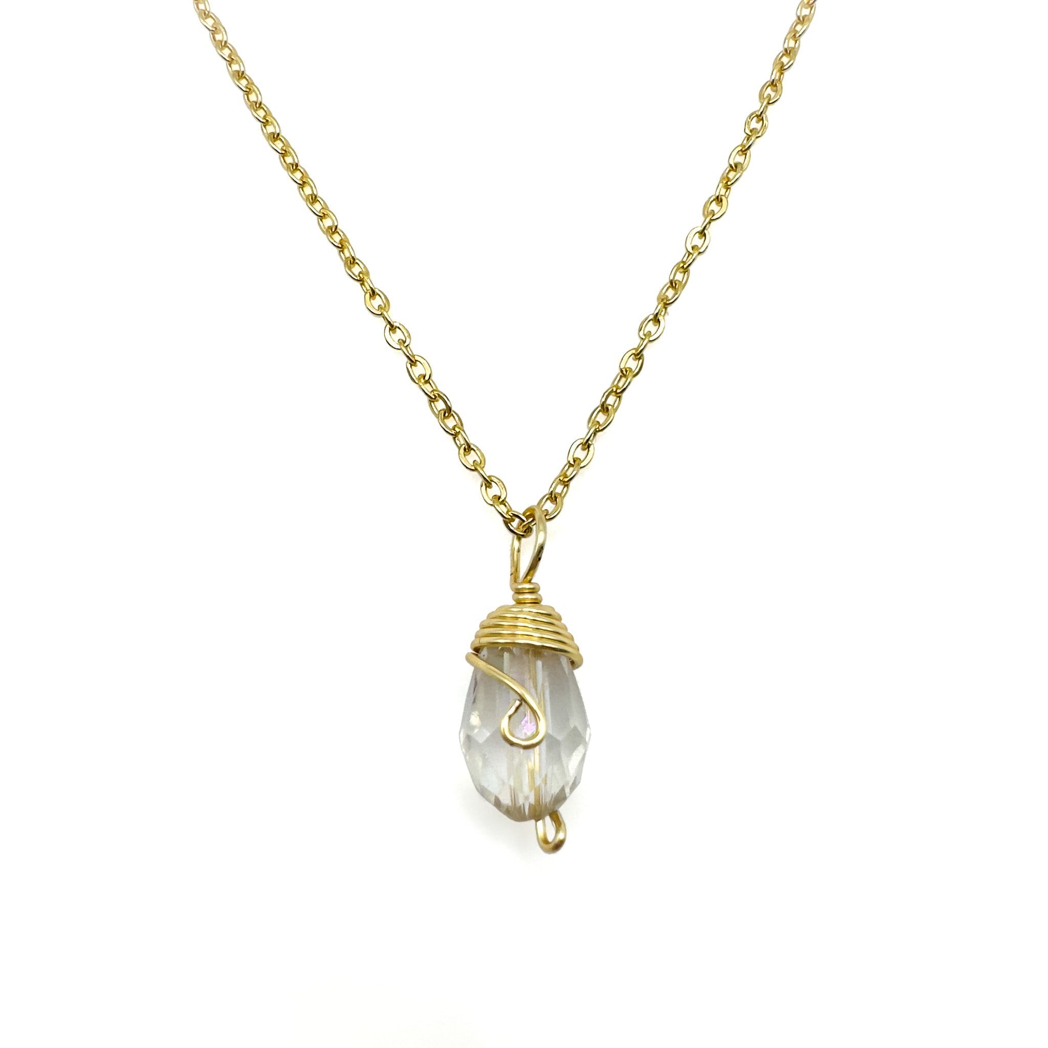 Gold Birthstone necklace