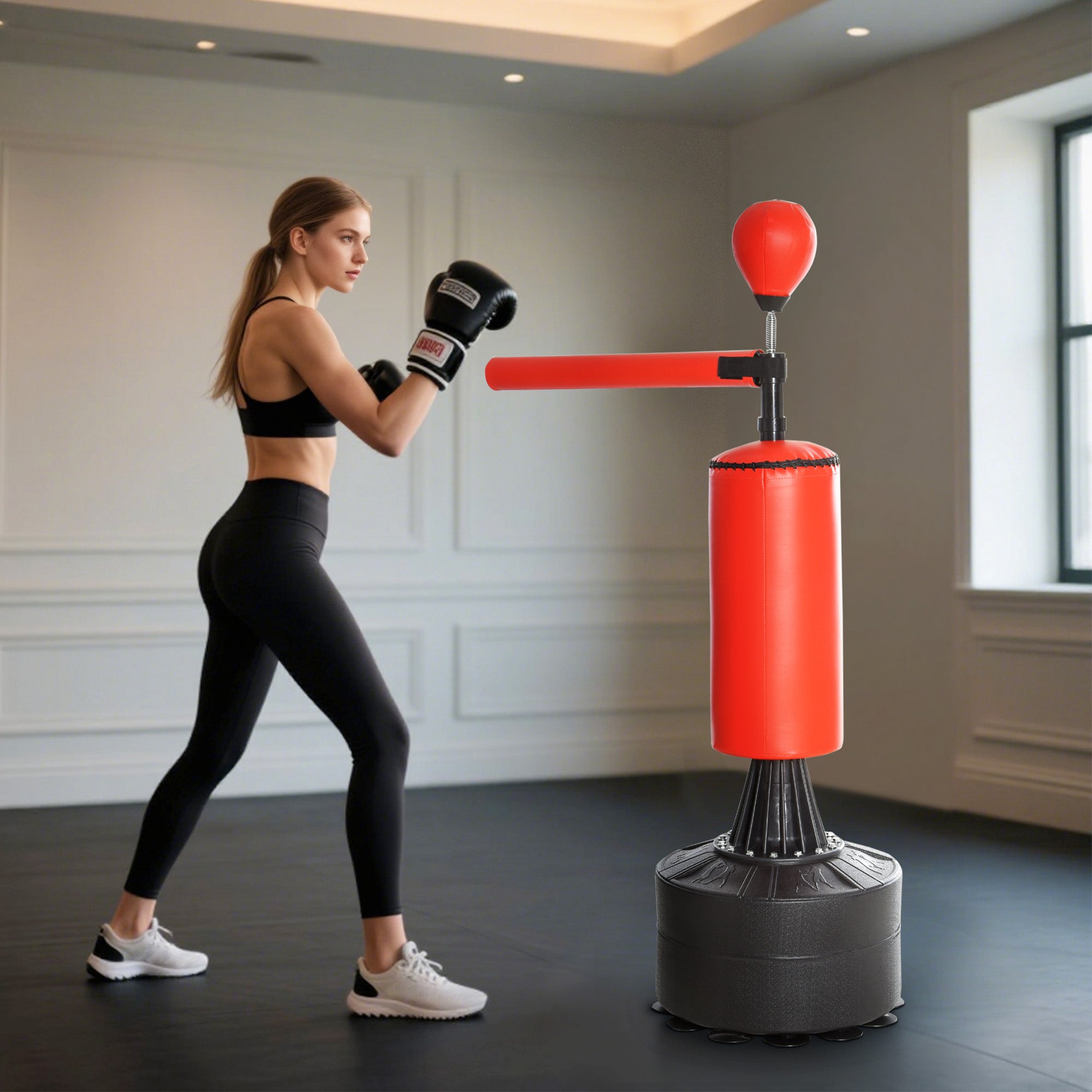 Freestanding Punching Bag with Speed Ball