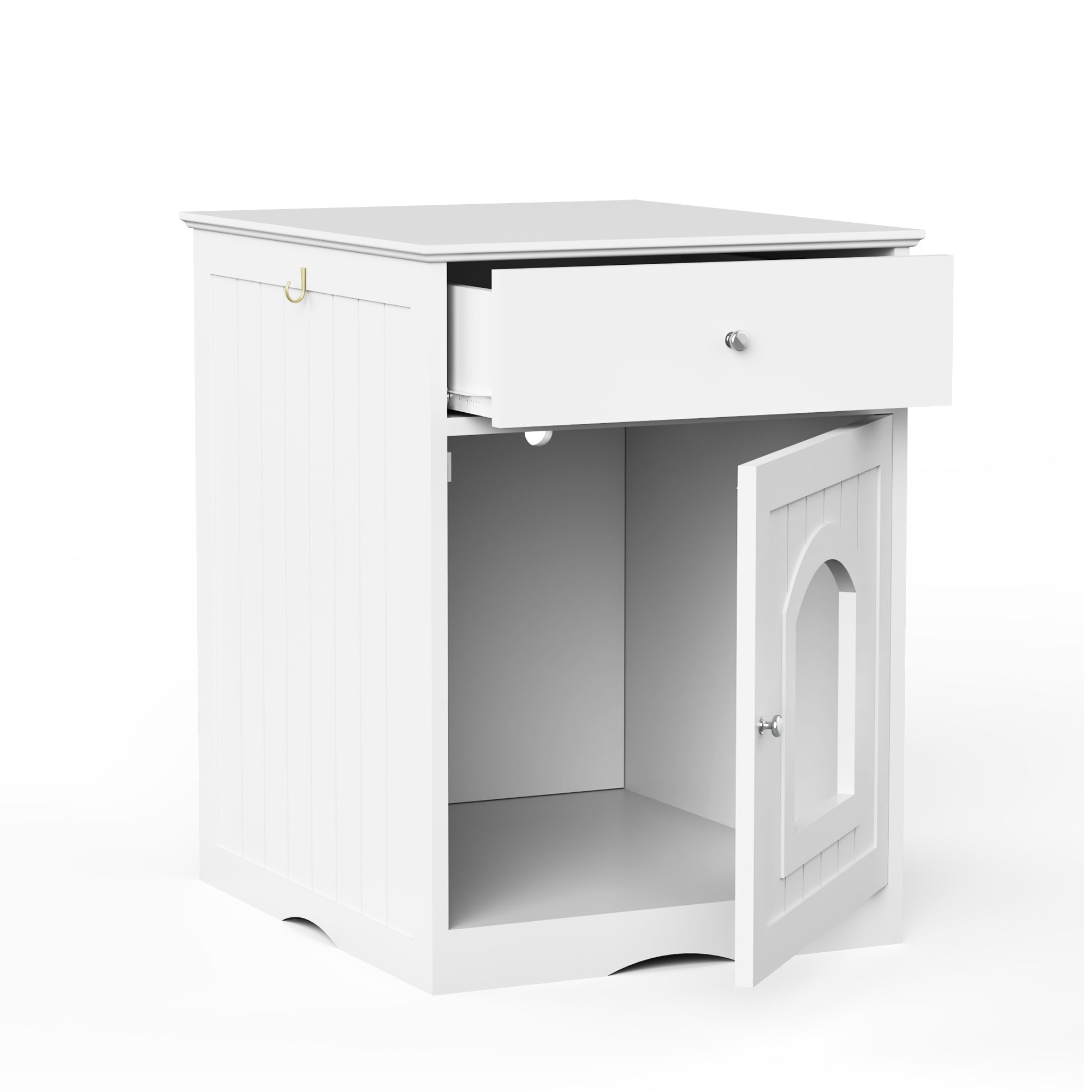 Wooden Pet House Litter Box Enclosure
