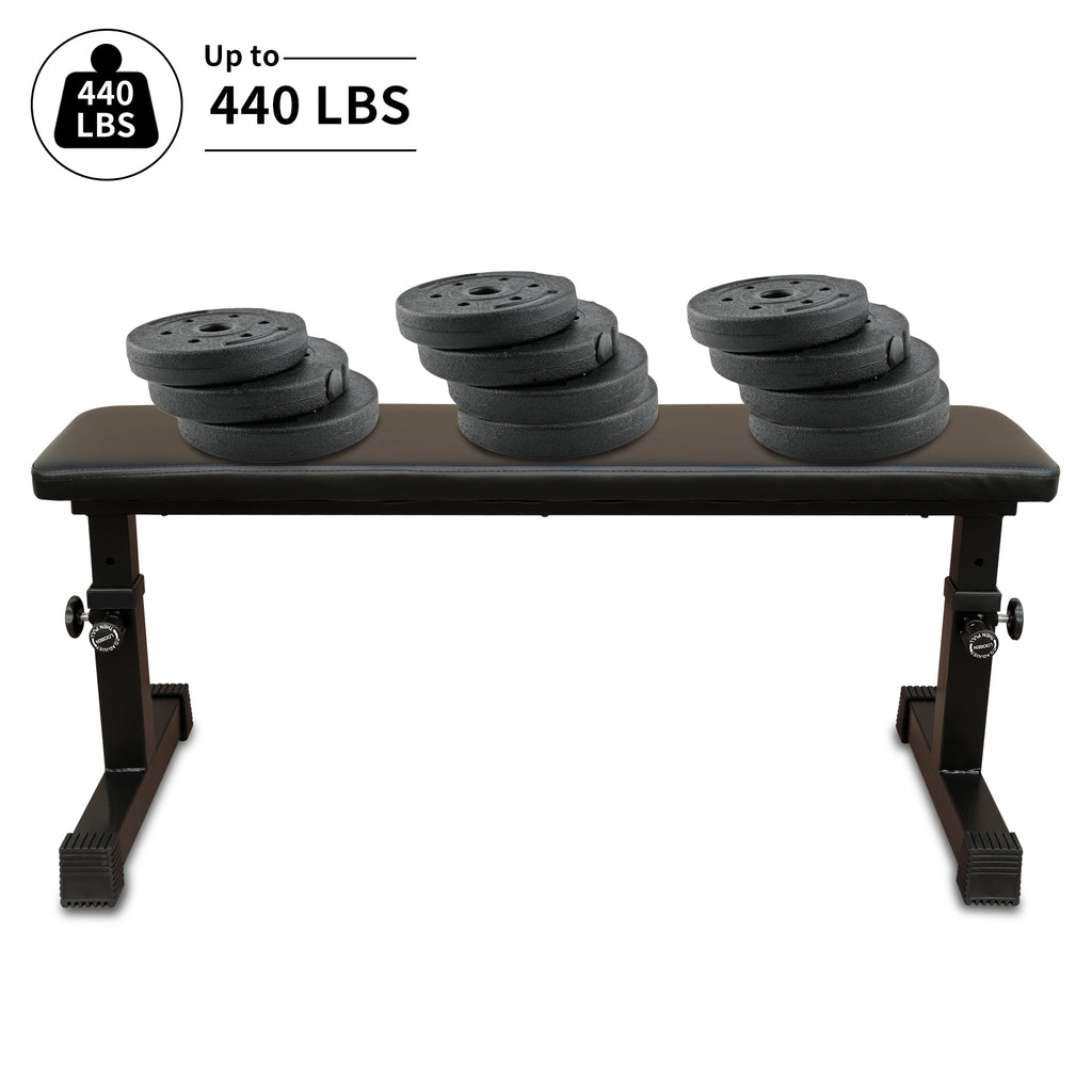 Flat Weight Bench For Strength Training