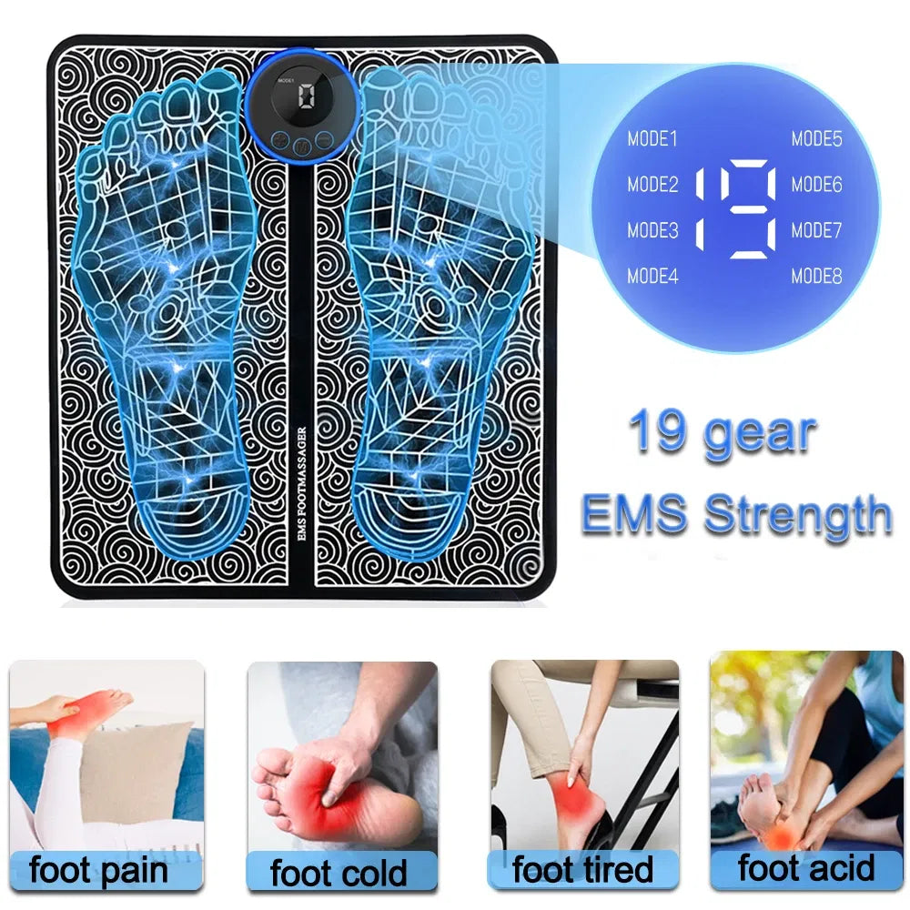 EMS Electric Foot & Leg Massager – Kneading Muscle Pain Relief
