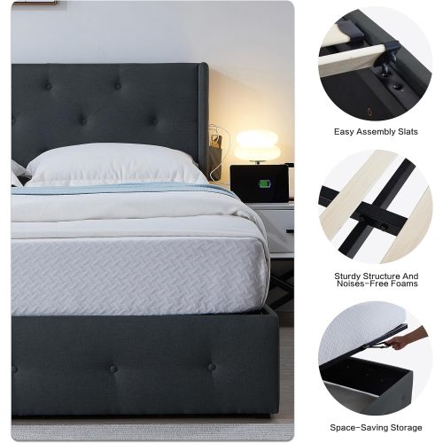 Queen Size Bed Frame With Storage