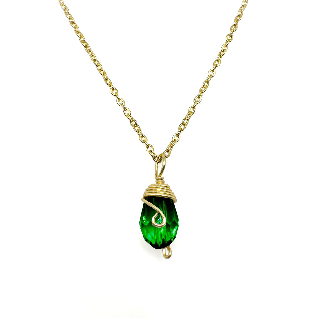 Gold Birthstone necklace