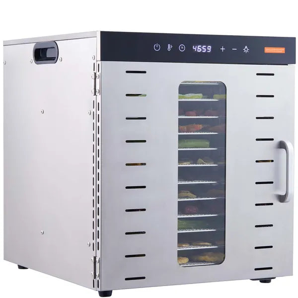 Food Dehydrator Machine, 10 Stainless Steel Trays, 1000W