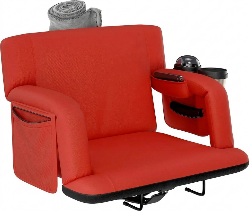 Red Reclining Stadium Seat